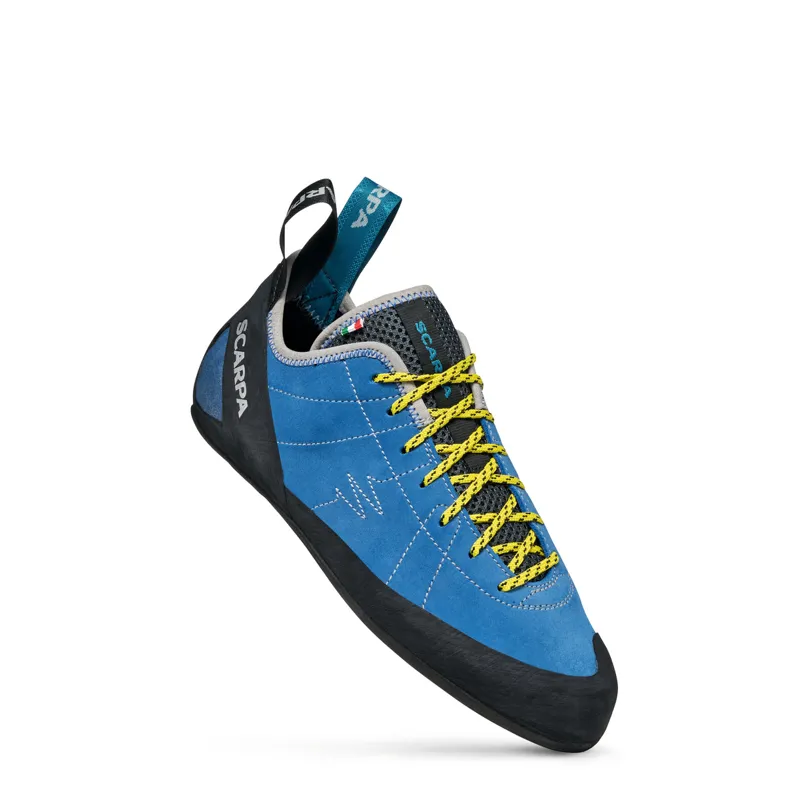 Scarpa Helix Men's Climbing Shoes in Hyper Blue
